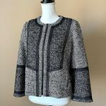 Etcetera  | Tweed Lace Overlay Blazer Jacket Sz 6 Photo 4