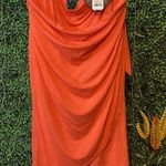 Ava & Viv Orange elastic wrap skirt Photo 0