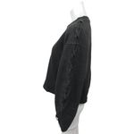 Lululemon Black Criss Cross Lace Up Sleeve Pullover Sweater Sweatshirt Top Sz 8 Photo 1