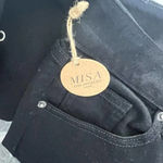 MISA Los Angeles  The Super Star Crop Flare Jeans‎ Black Size US 26 Photo 11