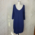 Lilly Pulitzer  Eliza 3/4 Sleeve T-Shirt‎ Dress in Navy Blue Size US Small Photo 2