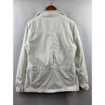 Larry Levine Women's Vintage Y2K  White Wind Breaker Jacket  Size XS Photo 4