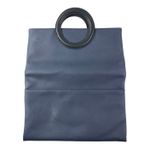 Anthropologie Tabitha Blue Foldover Magnetic Ring Holder Purse Clutch Handbag OS Photo 3