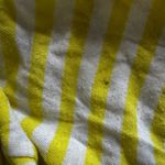 Gap Women's Cap Sleeve Medium Basic T Shirt Yellow White Grey Stripes. Photo 9