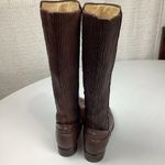 Frye  Brown Leather Melissa Scrunch Tall Boots  Photo 4