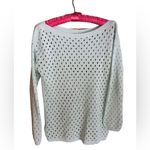 BCBGeneration  seafoam green perforated boatneck sweater size XS/S Photo 1