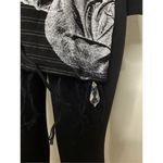 Lauren Moshi New.  black floral stripe scarf. Retails $169 Photo 6