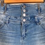 Vintage Y2K Only Jeans High Rise Button Fly Extra Short Jean Shorts Womens 27 Blue Photo 8