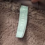 Athleta  Hoodie Women Medium Mauve Triumph Luxe Shine Full Zip French Terry Small Photo 2