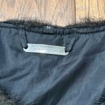 Brandon Thomas Faux Fur Shawl Cape with pockets size Medium. Black Photo 5