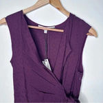 Tracy Reese  Anthropologie NWT Wine Vermont Faux Wrap Midi Dress Size 0 Photo 9