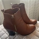 Jessica cline Brown Leather Booties Photo 0