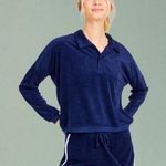 Altar'd State Altar’d State Revival Pacer Cropped Sweatshirt in Navy XL Photo 0