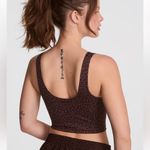 PINK - Victoria's Secret PINK by Victoria Secret Longline Relay Sports Bra Size Large Leopard print NEW Photo 1