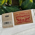 Levi's Levi’s White Denim Mid-Length Shorts Size 2 NWT Photo 4