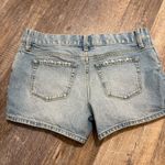 Denim Blue Women's Maternity Shorts Isabel Maternity size 2 Photo 5