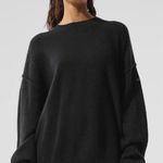 Alo Yoga  NWT Unisex Wool Cashmere New Class Crewneck Sweater Black Size L Photo 0