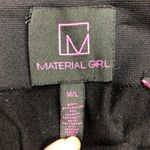 Material Girl Black Faux Leather Detail Leggings Size M/L Photo 5