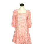 NWT Blecker 126 Gingham Square Neck Mini Dress Pink Size 6 Photo 2