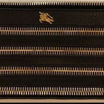 Burberry  Black Leather Clutch w Gold Zippere Photo 0