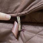 Vintage Duster Quilted Coat Long Down Jacket Toggle Mob Boss Mauve Size 8 1980s Purple Photo 3