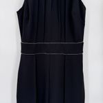 Badgley Mischka Old Money Jumpsuit sz 2 Black Rhinestone Trim Polyester NEW $189 Photo 5