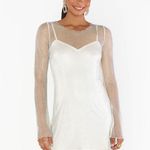 Show Me Your Mumu Iconic Mini Dress In White Glitz Photo 3