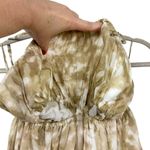 Faithfull the Brand Celina Midi Dress Cutout Tan TieDye Beach Size X-SMALL USA 2 Photo 7