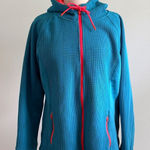 Swiss Tech Women's Sz XL Waffle Knit Tech Fleece Hooded Jacket Photo 0