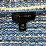 Talbots  Knit‎ Sweater Blazer Blue & White Old Money Preppy Grandmacore Photo 6
