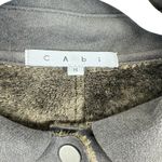 CAbi  Brown Faux Microsuede Shearling Patchwork Snap Up Collared Jacket Size M Photo 2