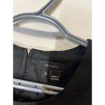 Theory  Black Arila Wool Mini Shift Dress Womens Sz 2 Career Professional LBD Photo 2