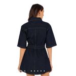 Petal and Pup  Rev Mini Short Sleeve Button Denim Dress Size Small NEW Photo 5