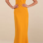 Lulus  Mesmerizing Perfection Yellow Halter Neck Backless Maxi Dress Womens Sz XL Photo 0