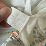 Vintage 70s Sundress Nightgown Floral Smocked S White Photo 5