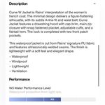 NWT Curve Women’s Rains Waterproof Raincoat Yellow Hooded Trench Coat Size L Size L Photo 7