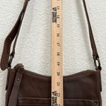 Frye Melissa Swing Pack Zip Dark Brown Leather Shoulder Crossbody Bag Photo 8