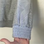 Adidas  Tropical Trefoil Heathered Grey Crewneck Sweatshirt Floral Logo Rare S Photo 5