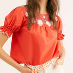 Saylor Zuzu Daisy Floral Top Red Medium Photo 0