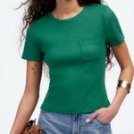 Madewell  NWT Garment-Dyed Ribbed Crewneck
Pocket Tee size XS Photo 0