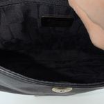 Furla  Vintage Black Leather Chain Shoulder Bag Flap Closure Gold Tone Hardware Photo 9