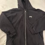 Stüssy Black  Zip Up Hoodie Photo 0