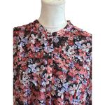 VICI  Women's Floral Print Balloon Sleeves Dress Tie Waist Flowy Skirt Spring M Photo 4