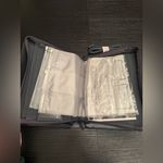 NEW Mary Kay Charcoal Gray Zip Binder Sample Holder Carry Case with Strap Photo 2