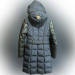 Mackage  Leather Sleeves Navy Blue/Black PUFFER Jacket Size XS EUC Photo 5