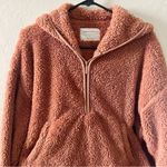 Aeropostale  Peach Fleece Cropped Hoodie Photo 1