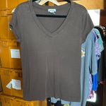 Chico's Chico’s Cap Sleeve V Neck Chocolate Brown Tee Shirt Size Medium (1) Photo 0