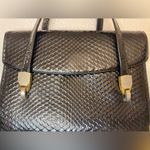 Koret Vintage Women’s Elegant Black 50s 60s Leather Handbag Photo 2