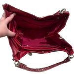 NEW Unbranded Faux Leather Zebra Print and Red Big Patch Medium Hand Bag Photo 6