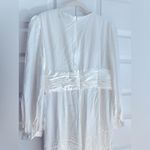 Mac Duggal Ieena for Long Sleeve Ruched Plunging Neck Satin Jumpsuit Photo 8